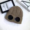 Gafas de otoño e invierno para hombre y mujer gorro de esquí con forro polar sombrero de punto cálido de lana Amazon europeo y americano