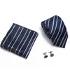 AliExpress EBAY 7.5cm corbata de negocios set de corbata para hombre boda corbata de poliéster caja de regalo fabricantes