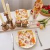 Papel de Pañuelo Estilo Pastoral, Servilletas Impresas con Abeja Acuarela y Panal, Toallas de Papel Desechables para Decoración de Mesa para Uso Comercial