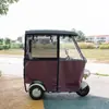 Cobertura de Garagem para Triciclo Elétrico Transparente Totalmente Fechada Nova Cortina de Para-brisa para Cobertura Lazer e Proteção contra Frio Lona de Chuva para Idosos Toldo
