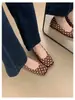 Primer Encuentro con los Zapatos de Lunares Estilo Coreano con Tacón Oculto, Nuevo Modelo 2026, Zapatos de Ballet Retro Slip-On de Punta Cuadrada