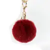En Stock Suministro Directo DIY Bola de Pelo Falso de Conejo Lindo Colgante de Llavero de Bola de Pelo Colgante de Bolso Accesorio de Bola de Felpa Colgante