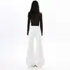 Jeans Blancos de Pierna Ancha Estilo Americano para Mujer, Nuevo Estilo Otoño 2025, Sueltos y con Caída, Versátiles, Pantalones Rectos Adelgazantes
