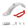 Adecuado para Accesorios de Guardabarros Trasero para Patinete Eléctrico 1S Pro M365 Juego de Tapa de Silicona y Soporte para Luz Trasera