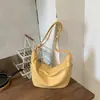 Bolsa Transversal de Ombro Único Casual e Estilosa Minimalista Shuai Mi Home com Textura da Moda, Novo Modelo 2026 Bolsa Dumpling de Nicho