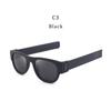 Procesamiento y Personalización de Pulseras de Espejo Snap-On, Gafas, Gafas de Sol Plegables, Nuevas Gafas Unisex, Gafas de Sol de Moda para Conducir