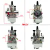 Carburador Modificado para Motocicleta Todoterreno ATV Pwk242628303234Mmracing Luz Vibratoria Cromo Motor