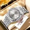 Reloj Auténtico de Marca Famosa para Hombre Moda Trendy Luminoso Doble Calendario Resistente al Agua Reloj Sencillo Reloj de Cuarzo para Hombre Hombre