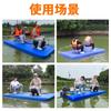 Plataforma Flutuante Plana de Barco de Plástico Jinshanglai 3,2m Espessada Rede de Pesca de Uma Pessoa Barco de Pesca de Plástico Espessado