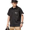 230g Nueva Camiseta Pesada Estilo Hong Kong para Hombre Estilo Japonés Larga Alargada Ropa de Trabajo Manga Corta Marca de Moda Camisa Polo con Cuello para Hombre