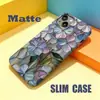 El más vendido de AliExpress: Funda de Teléfono de Película de una Sola Capa, Vidrio de Colores Vintage, Hortensia, para iPhone 15 Pro Max, Arte de Nicho