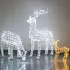 Luces de cadena LED para exteriores, luces con forma de ciervo, iluminación paisajística tridimensional de ciervos, luces decorativas y espectáculos de luces de ensueño para festivales