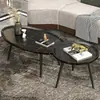 Mesa lateral para sofá de sala de estar de apartamento pequeño, mesa pequeña con patas de madera, mesa de centro redonda, mesa de centro pequeña, sala de estar simple nórdica seleccionada cuidadosamente