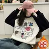 Sudadera para Niñas Otoño e Invierno 2024 Nuevo Estilo Niño Grande Niñas Coreana Otoño Manga Raglán Top Ropa Estilo Occidental para Niños