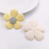 Tela rellena de algodón repujada cosida a mano accesorios de flores de cinco pétalos accesorios para el cabello diy accesorios para ropa