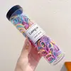 Anel de Toalha Macaron Estilo Coreano, Elástico de Cabelo para Meninas, Faixa de Cabelo de Alta Elasticidade, Acessório de Cabelo com Toque Premium