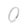 Anillo de Acero de Titanio de Lujo Ligero Estilo Coreano para Mujer, Anillo Elegante de Nicho, Anillo de Pareja con Incrustaciones de Diamantes que No se Desvanecen, Joyería de Mano