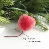 Guirnalda Decorativa de Navidad, Guirnalda de Bolas de Navidad con Bayas y Agujas de Pino Simuladas, Colgante de Puerta, Estufa, Pared para Fiestas en Casa