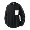 Moletom Casual Masculino Plus Size com Gola Redonda, Tamanho Extra Grande e Gordo, Solto, Preguiçoso e Versátil, Atacado de Comércio Exterior Transfronteiriço, Versão Coreana e Estilo de Hong Kong
