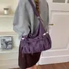 Bolsa cruzada de hombro casual de gran capacidad, elegante, con lazo, a cuadros frescos, de moda, para el verano 2026