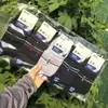 26 Modelos Nuevos de Otoño e Invierno Calcetines Deportivos de Algodón para Hombre hasta la Pantorrilla, Calcetines Populares para Hombre en Combinaciones de Colores Clásicos de Negro, Blanco y Gris
