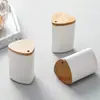 Nueva Caja de Palillos de Plástico Publicitaria Hotel Restaurante Cubierta de Madera de Bambú de Alta Gama Tubo para Palillos Al por Mayor en Stock Se Puede Imprimir Logo