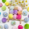 Contas de Bola com Furo para Pendurar Cor Macaron Acessórios de Miçangas DIY Joias Acessórios de Miçangas DIY Feitos à Mão Material