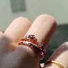 Juego de Anillos Temático de Cumpleaños de Li Zeyan, Anillo Rose Time, Mismo Estilo que Love and Producer, Anillos de Pareja Ajustables de Lujo Ligero