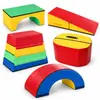 Fábrica de Origen Materiales Didácticos Suaves para la Aptitud Física Infantil Caja de Salto de Esponja Soporte para Arco Almohadilla Inclinada Combinación Jardín de Infancia