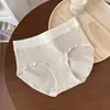 5440 # Algodón colorido Clase A estilo deportivo bloques de color tiro medio sin costuras cómodas 10A triángulo antibacteriano en la entrepierna calzones para niñas