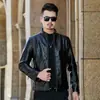 Jaqueta de couro masculina nova WSH8961 sem forro de fleece, moderna e versátil, estilo coreano, casual, estilosa para outono e inverno