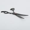 Tijeras para Mascotas de Acero Inoxidable Chapadas en Titanio para Fabricantes Negro 7 pulgadas Corte Plano- 7 pulgadas Curvas hacia arriba- 6.5 pulgadas Tijeras de Entresacar