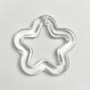 Agujero Transparente para Colgar Hueco Flor de Ciruelo Estrella de Cinco Puntas diy Accesorios para Joyería Colgante Hecho a Mano Colgante para Coche Llavero Color del Material
