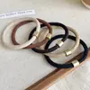 Banda de goma elástica duradera y de alta calidad para mujer, temperamento simple, coleta alta, cuerda para el cabello, cuerda para la cabeza, gran sentido 2025, nuevo anillo para el cabello