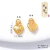 Dinastía Tang Oro de Arena Antiguo Joyería DIY Colgante con Bisagra Dorada Diseño Personalizado de Nicho Accesorio de Colgante de Corazón y Cruz