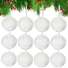 Decoraciones Navideñas Transfronterizas Bola de Felpa 6cm Correa Bola de Pelo de Conejo Imitación Props de Ambiente para Fiesta Festiva
