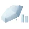 Paraguas de Tarjeta con 40% de Descuento Mini Portátil Negro Recubierto Sombrilla de Bolsillo Protección UV 40% de Descuento Sombrilla Solar