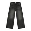 MTLCLOTHES Ropa para Hombre Invierno Nuevo Patrón Lavado Americano vibe Pierna Ancha Tubo Recto Desgastado Jeans Blancos