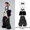 Ropa de Calle Infantil de Moda Hip Hop Juvenil Ropa Hip Hop Niños Niñas Conjunto de Chaleco Estilo Funcional Atuendos Geniales Atractivos para Actuación