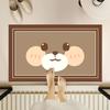 Alfombra de baño antideslizante linda de oso para el hogar, felpudo resistente a las manchas para el baño, alfombra antideslizante absorbente de secado rápido de dibujos animados