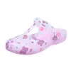 Nuevos zapatos de verano con agujeros estampados sandalias para mujer zapatos de gelatina sandalias ropa exterior para mujer sandalias de punta cerrada antideslizantes para mujer