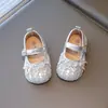 Zapatos de Cuero con Lazo de Moda Versátiles para Niñas 2026 Primavera/Otoño Nuevos Zapatos de Princesa con Suela Suave Zapatos de Una Sola Capa Cómodos