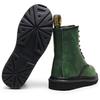Botas Martin 1460 Crazy Horse Rojas de Caña Alta para Mujer, Botines Clásicos Retro de Estilo Británico, Botas de Cuero Genuino para Hombre y Mujer, Punta Redonda Tendencia