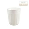 Cubo de basura de cocina para clasificar basura, redondo, de plástico, con patrón de suéter, portátil, para almacenar residuos de confeti.