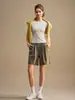 Shorts femininos lulu 26222 shorts casuais de verão soltos emagrecedores calças pantalona de corte A versátil para o dia a dia