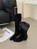 Nuevas Botas Largas Blancas Otoño/Invierno 2026 para Mujeres Petites, que Aumentan la Altura, con Hebilla de Cinturón y Tacón Alto, Botas Ajustadas