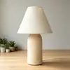 Lámpara de Mesa de Mármol de Diseñador Minimalista Americano Lámpara Creativa Sencilla para Sala de Estar Dormitorio Mesita de Noche Decoración Cerámica Lámpara de Ambiente