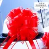 Gasa Grande Llana Flor de Tirar a Mano Coche de Bodas Decoración de Boda Cinta Bola de Flores Caja de Regalo Cinta con Lazo Suministros de Boda