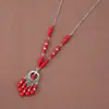 Estilo Étnico Exótico Adorno de Frente con Borlas para Mujer Retro Foto Estilo Antiguo Colgante de Cejas Cadena para la Frente Tocados Bohemios
