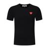 Jogue Ami de Verão Bolinhas Mosaico Coração Empilhado Coração Vermelho Amor Unissex Casal Manga Curta Camiseta Casual Versátil